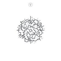 Nebula icon symbol illustration isolated on white background vector