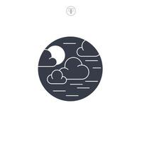 Clouds icon symbol illustration isolated on white background vector