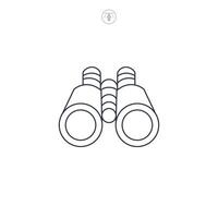 Binoculars icon symbol illustration isolated on white background vector