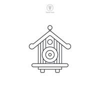 Cuckoo Clock icon symbol illustration isolated on white background vector