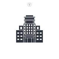 Office Building icon symbol illustration isolated on white background vector