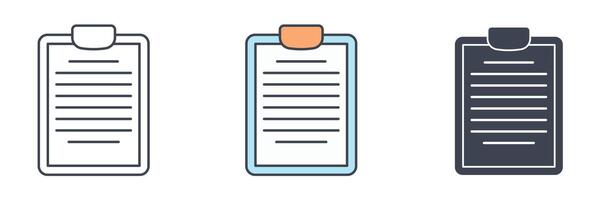 Document icon symbol illustration isolated on white background vector