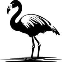 Flamingo, Minimalist and Simple Silhouette - illustration vector