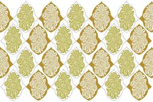 Elegant Floral Motif Ornamental Pattern with Geometric Shapes and Line Details for Stylish Fabrics and Decorative Crafts vector