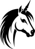 Unicorn, Minimalist and Simple Silhouette - illustration vector