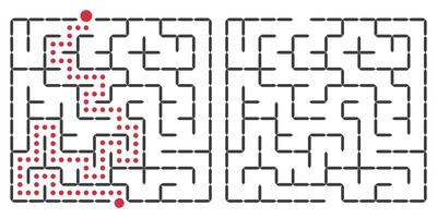 A game for thinking. find a way vector