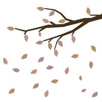 Autumn trees. Falling leaves. Autumn in colours. vector