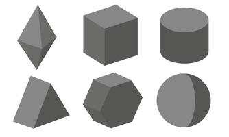 Isolated cubes on a white background. 3d figures. vector
