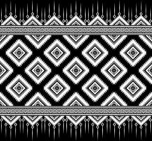 Design in black and white color. Traditional Aztec geometeric seamless vector