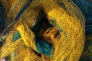Fishing net texture, abstract texture background photo