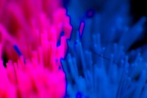 Abstract background texture plastic detail red and blue line pattern with noise photo
