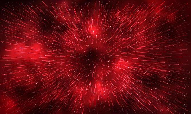 Abstract red night sky star zoom speed space galaxy background