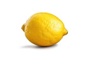 Fresh Lemon Isolated on White Background photo