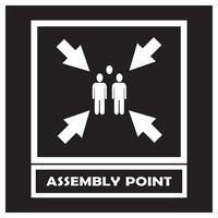 Assembly Point Icon vector