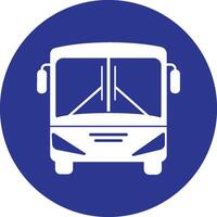 simple bus icon design vector