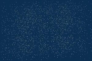 Space background with stars on the night starry sky. Abstract background with dots. Falling snow on a black background. Stars, sky, night. vector