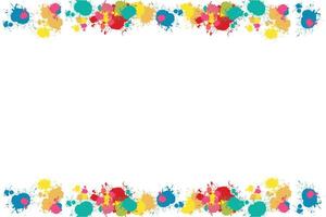 Background with watercolor splashes. Paint stain. Grunge texture colors. Splashes of rainbow paint for your design vector
