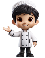 Cute chef isolate on transparent background. png