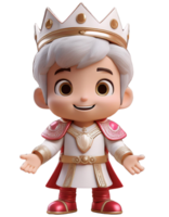 King doll isolate on transparent background. png