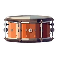 A snare drum on a white background vector