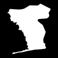 Mono department map, administrative division of Benin. vector