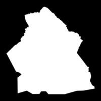 Alibori department map, administrative division of Benin. vector