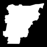 Borgou department map, administrative division of Benin. vector