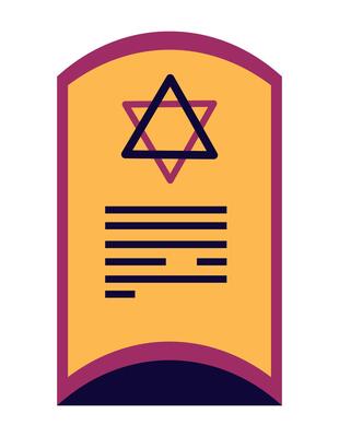 A book with a star of david on it