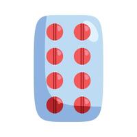 A pill with red dots on it vector