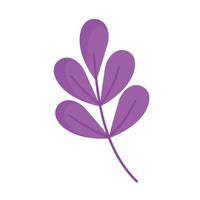 A purple leaf icon on a white background vector