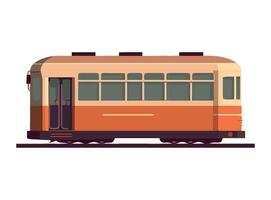 An illustration of a train on a white background vector