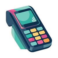 A colorful mobile phone on a white background vector
