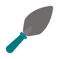 A flat icon of a shovel on a white background vector