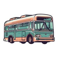 A bus is shown in this illustration vector