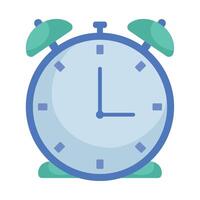 An alarm clock icon on a white background vector