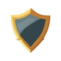 A shield icon on a white background vector