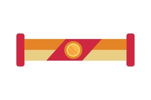 A red and orange candy bar icon on a white background vector