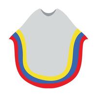 A flag with a cape on it vector