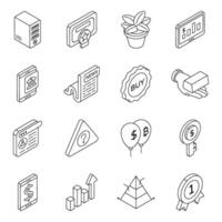 Pack of Startup Linear Icon vector