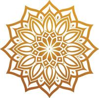 abstract mandala art outline circular basic design spiritual round element vector