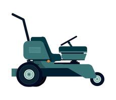 A lawn mower on a white background vector