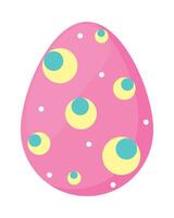 Easter egg with polka dots and dots on it vector