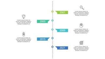 Timeline with 5 elements, infographic template for web, business, presentations, illustration vector