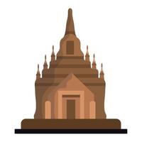 An icon of a temple on a white background vector