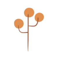 Minimal brown mathematical tree png