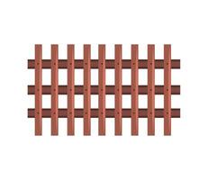 A wooden fence with a lattice pattern vector