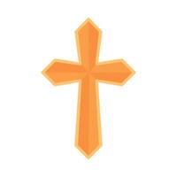 Cross icon in flat style illustration vector