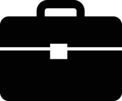 Briefcase icon in flat. Suitcase, portfolio symbol. Business briefcase icon designed for apps or website isolated on Briefcase icon use for packing luggage vector