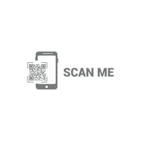 flat design template of payment by scanning a QR code. vector