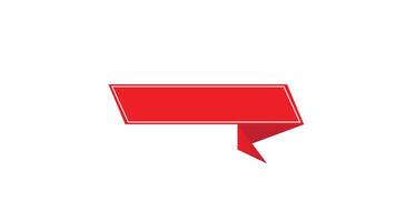 Simple text box design, simple text banner vector